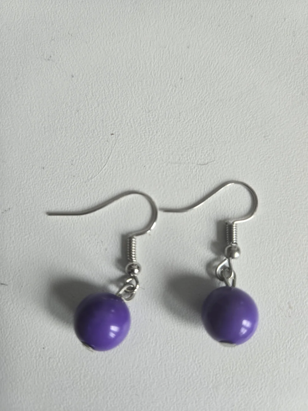 paparazzi Purple Bead Fringe Necklace with Matching Earrings